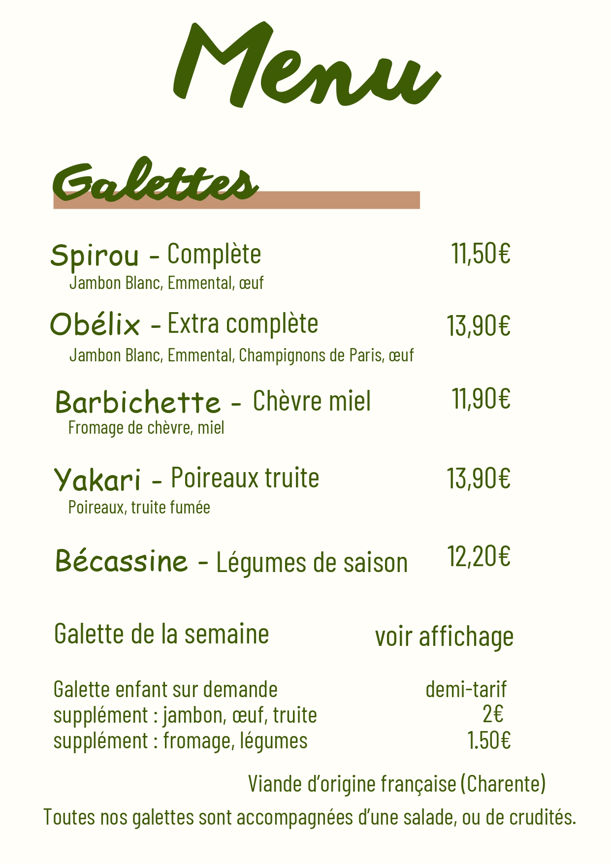 Galette Salé Angoulême 
