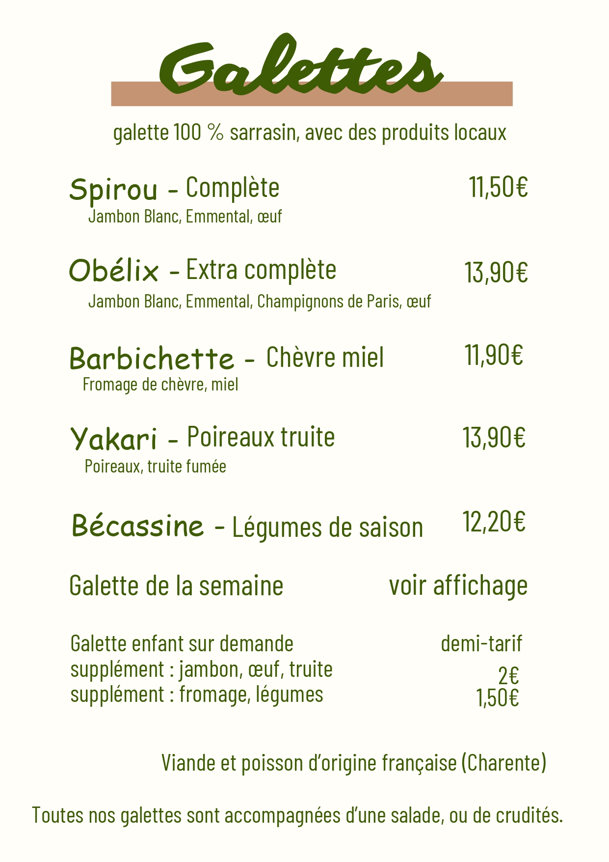 Galette Salé Angoulême 