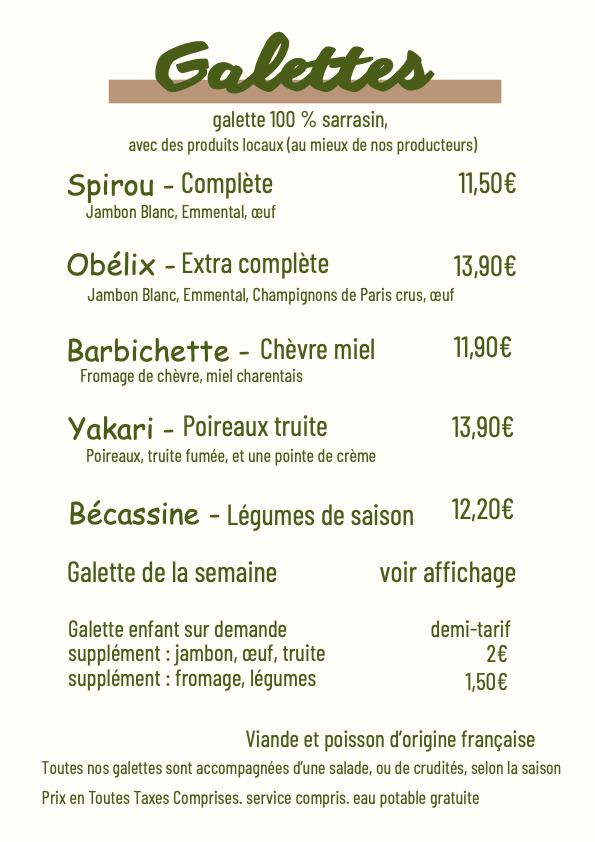Galette Salé Angoulême 
